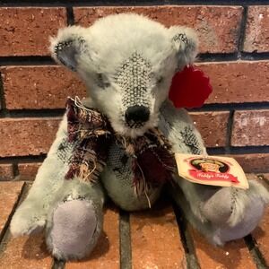 Dan Dee Collectors Choice Gray Teddy's Teddy Plush Bear 100th Anniversary 12"